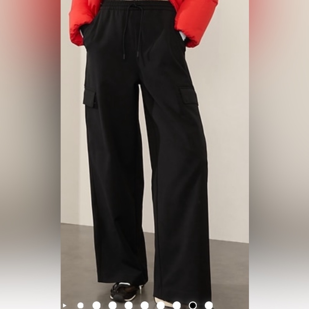 Athleta Black Wide-Leg Pants